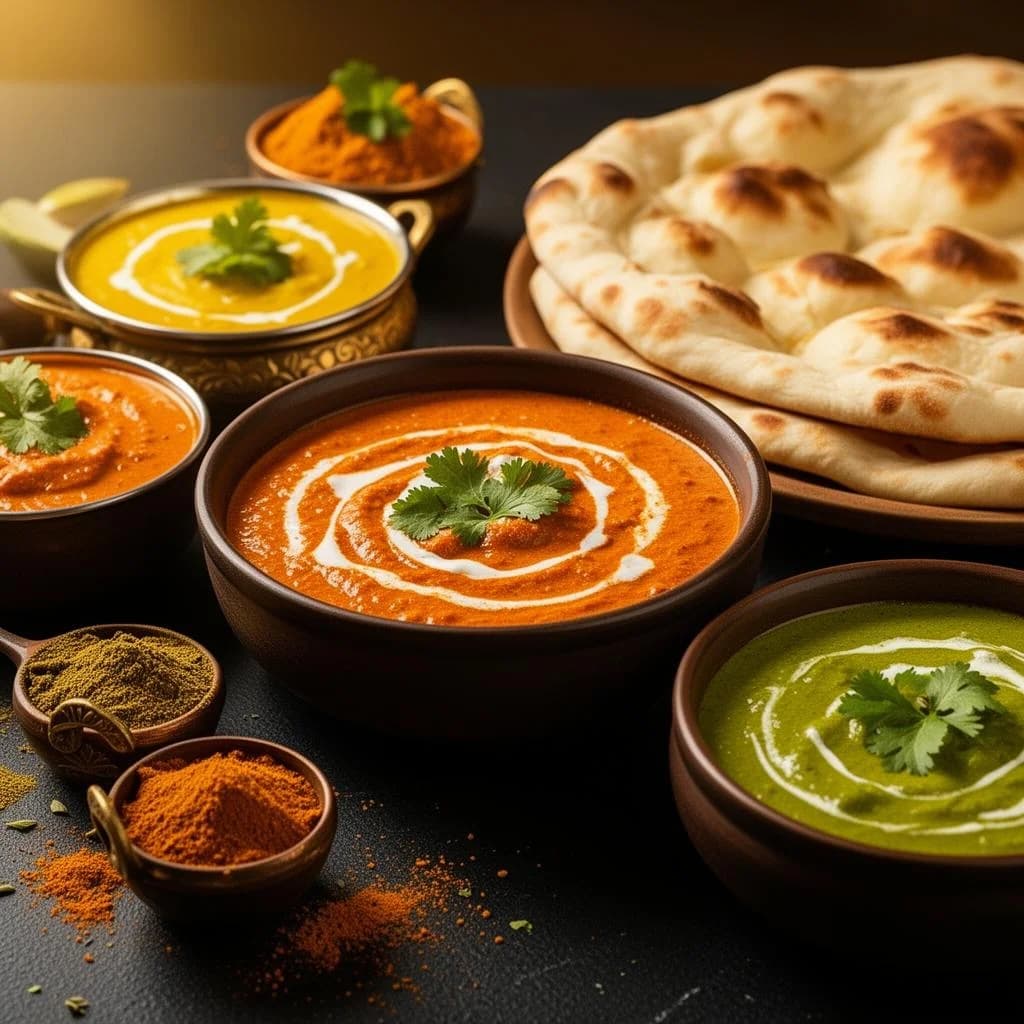 Laxmis indiska lunchbuffe med tandoori och curries