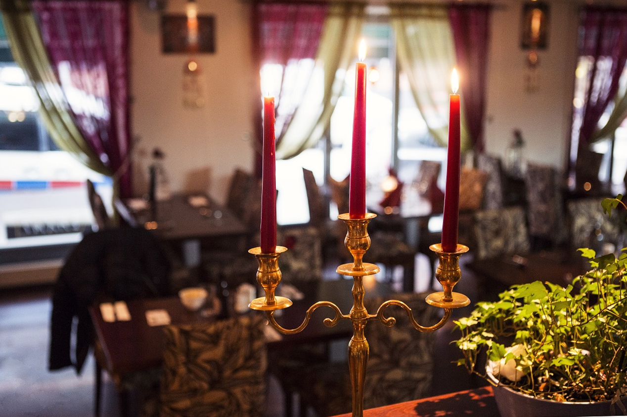 Laxmi restaurangens interiör